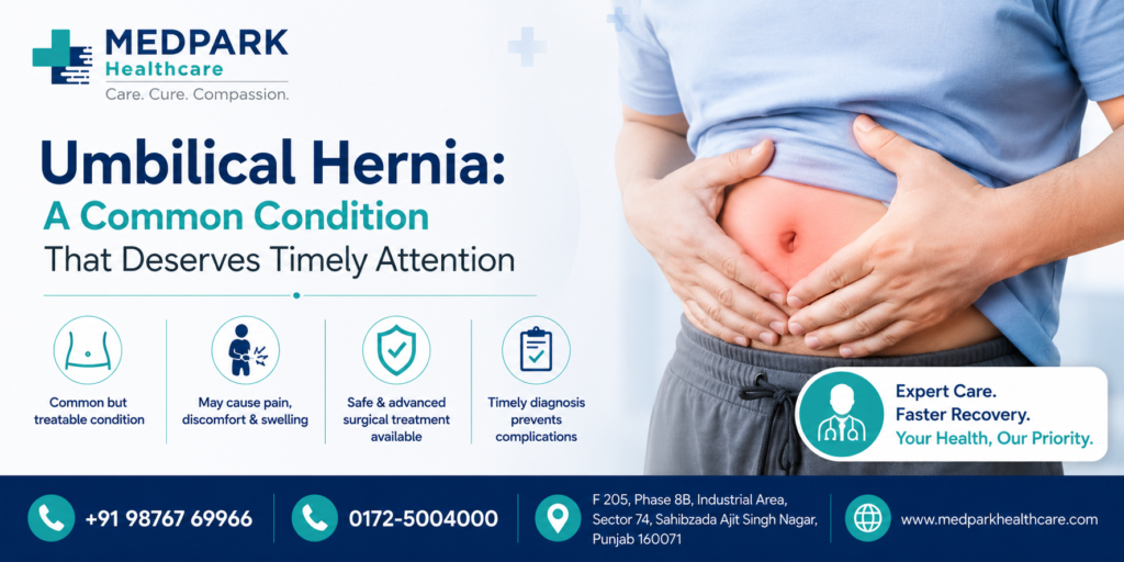 Umbilical Hernia treatment at MedPark Hospital Mohali