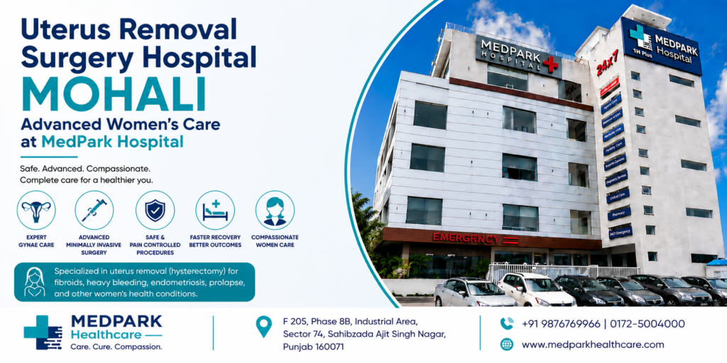Uterus Removal Surgery Hospital Mohali – Advanced Women’s Care at MedPark Hospital