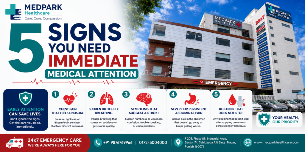 5 Signs You Need Immediate Medical Attention