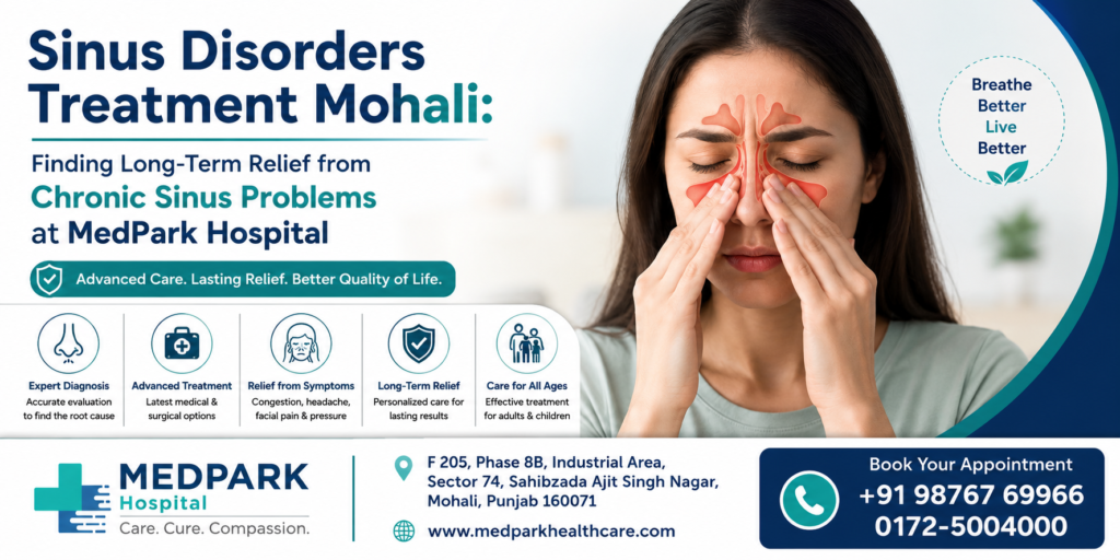 Sinus Treatment in Mohali | Chronic Sinus Care | MedPark Hospital