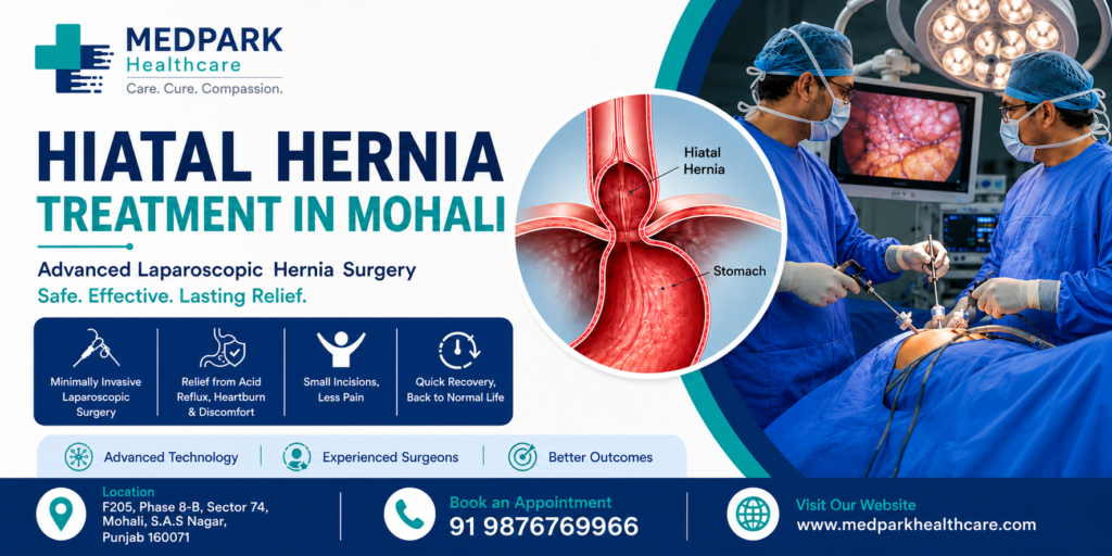 hiatal hernia treatment in mohali at MedPark Hospital