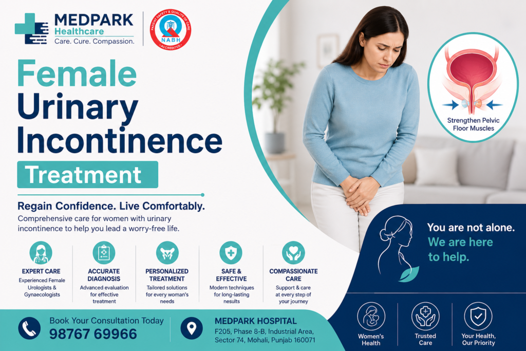 Female Urinary Incontinence Treatment at MedPark Hospital Mohali
